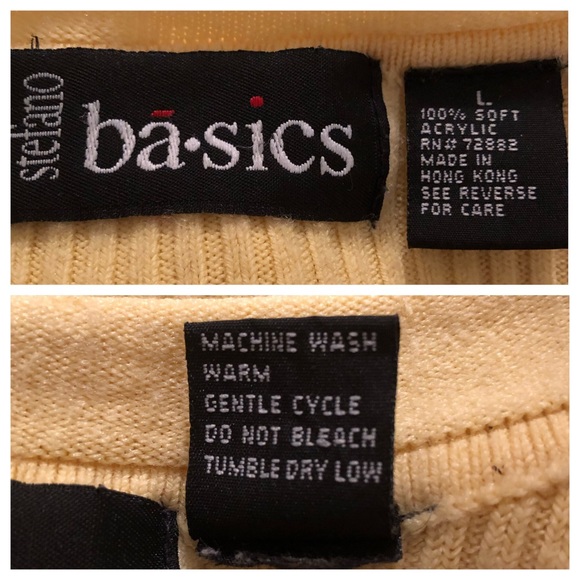 Stefano Basics Soft Yellow Sweater L - Picture 7 of 7
